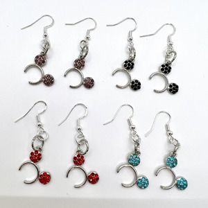 Mickey Ear Headband Earrings - Mickey Mouse Earrings - Disney Vacation Earrings